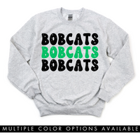 Bobcats on Repeat Crewneck Sweatshirt