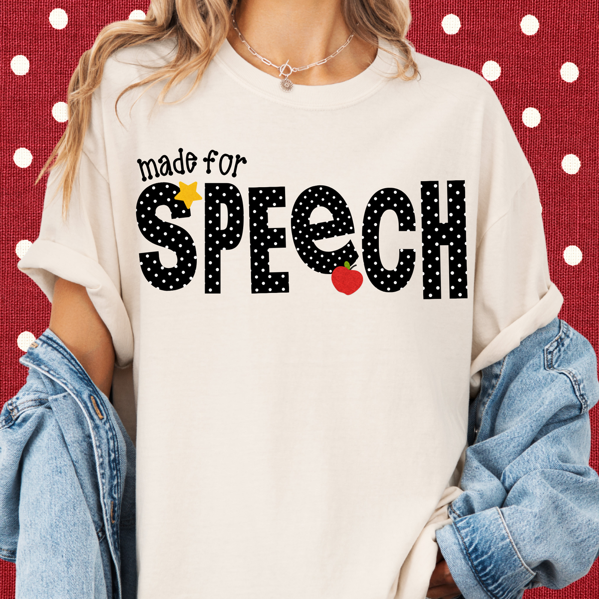 Dotted Made for Speech Tee