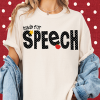 Dotted Made for Speech Tee