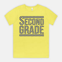 Second Grade Checked Out Tee