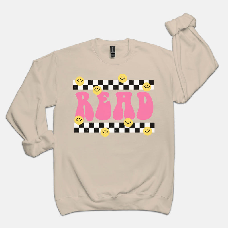 Read Smiley Crewneck Sweatshirt