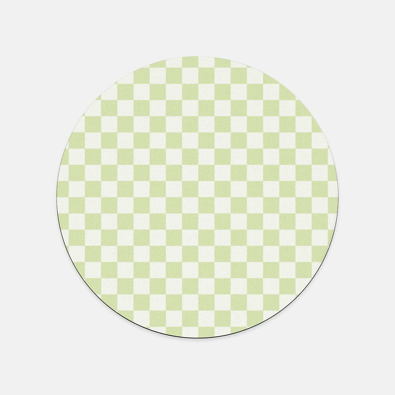 Green Check Mouse Pad