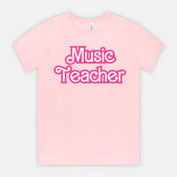 Music Teacher Retro Barb Tee