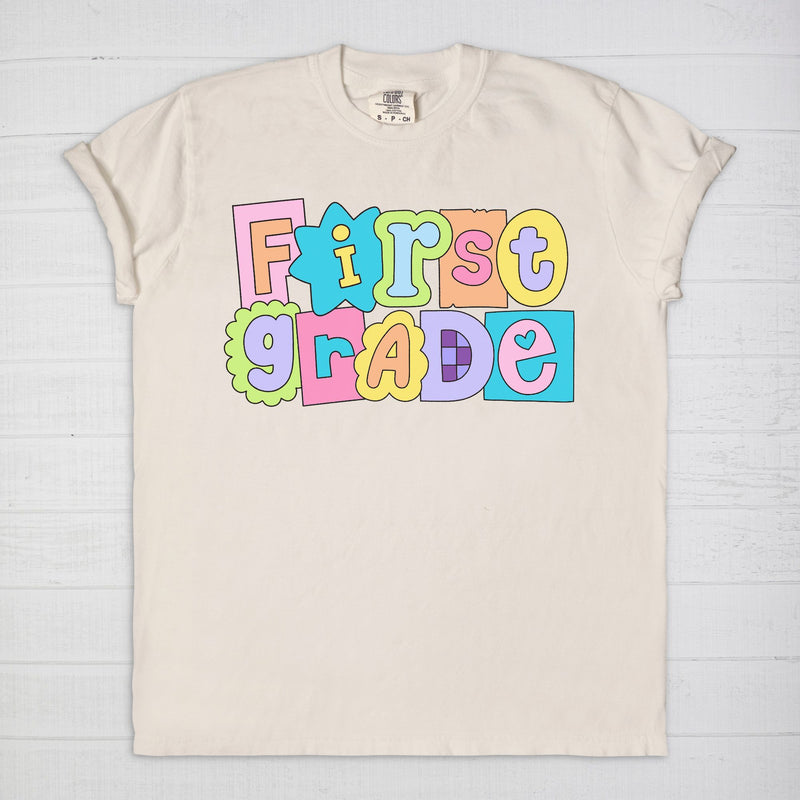 First Grade Scrappy Tee