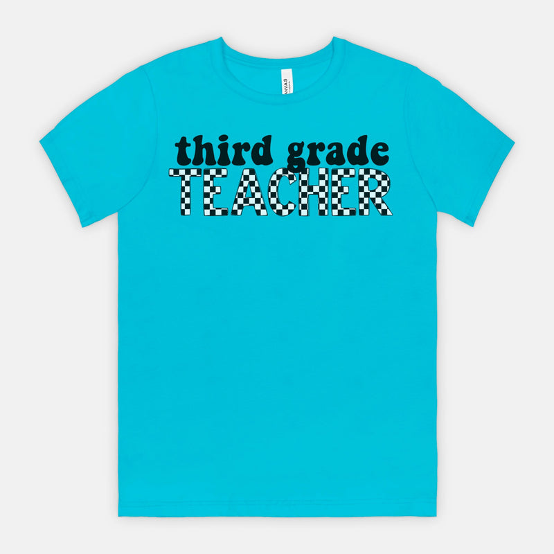 Checkered Third Grade Tee