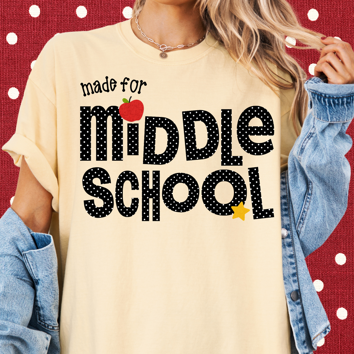 Dotted Made for Middle Tee