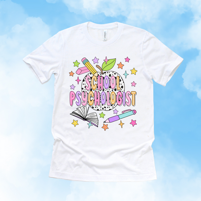 Bright + Spotty School Psychologist Tee