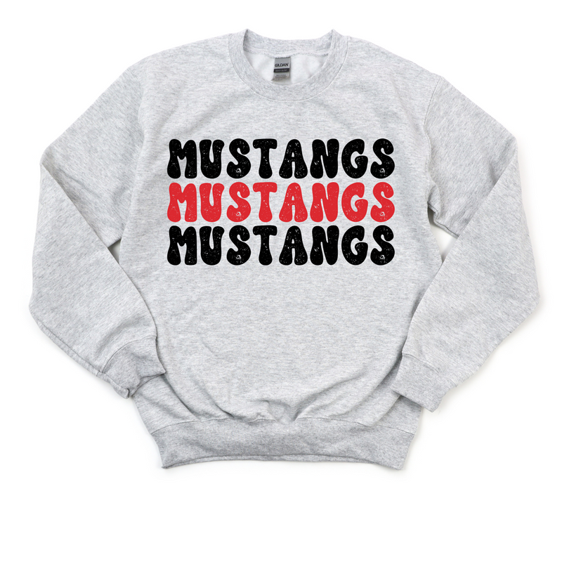 Mustangs on Repeat Crewneck Sweatshirt