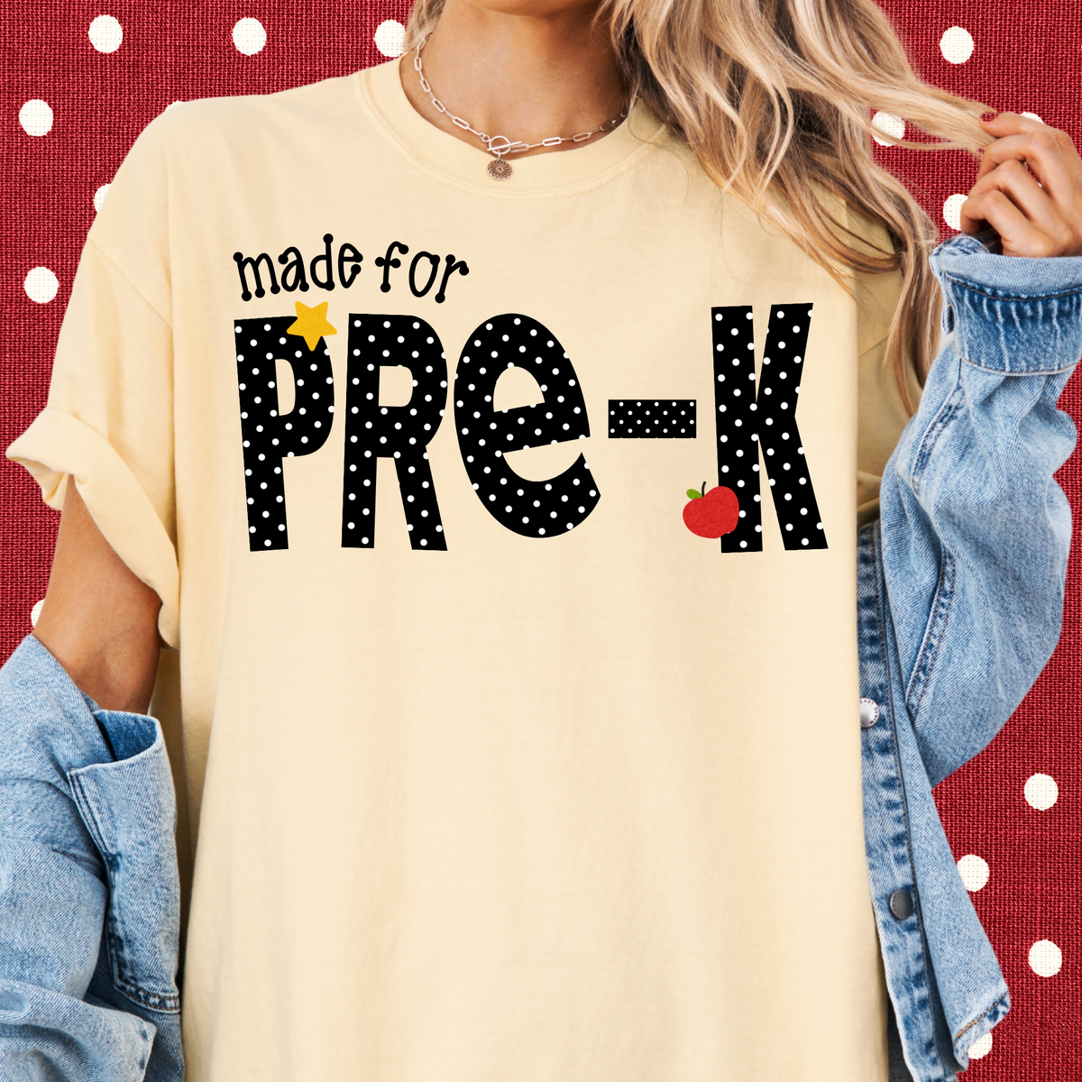 Dotted Made for Pre-K Tee