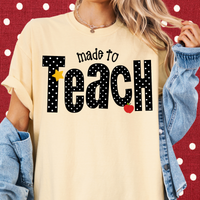 Dotted Made to Teach Tee