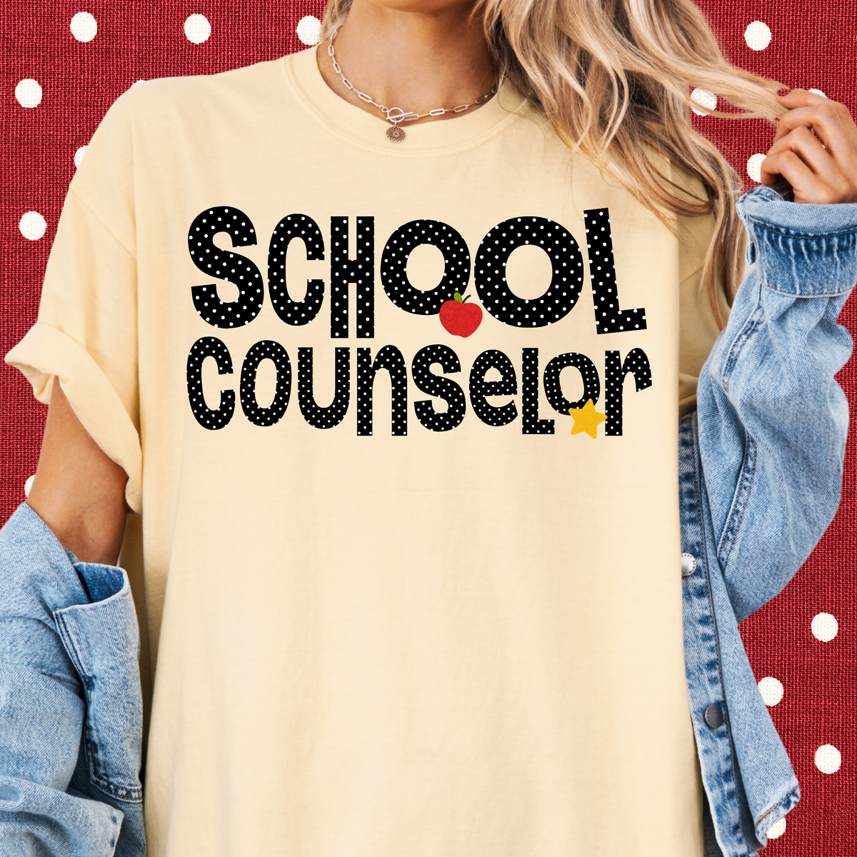 Dotted School Counselor Tee