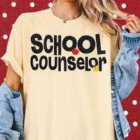 Dotted School Counselor Tee