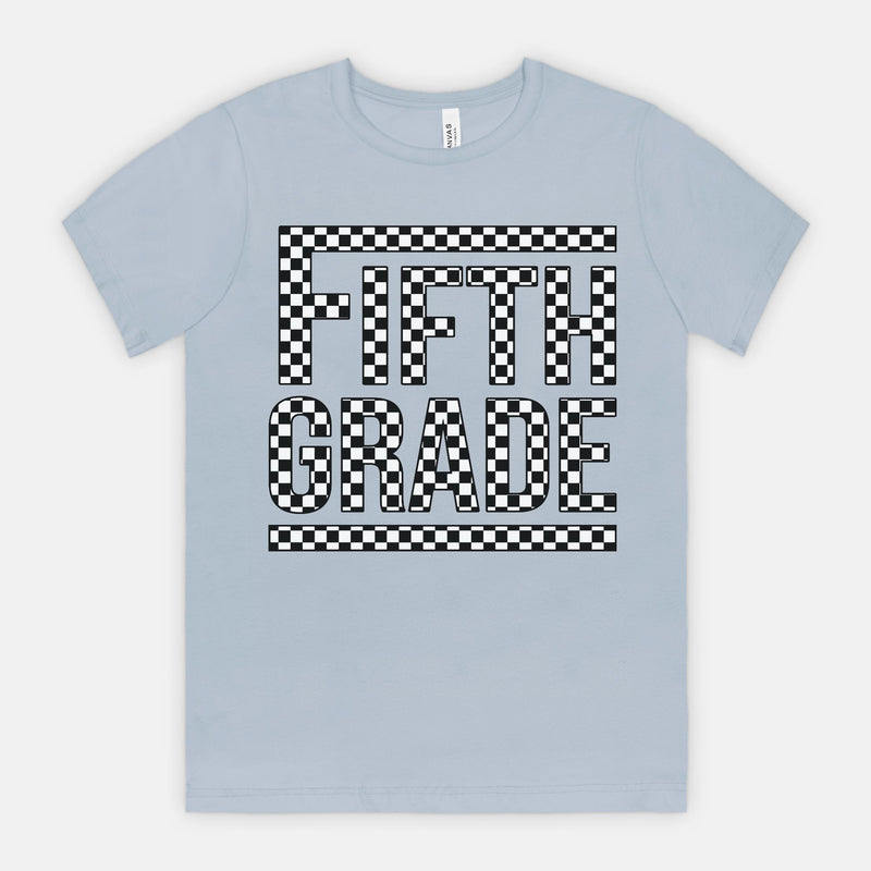 Fifth Grade Checked Out Tee