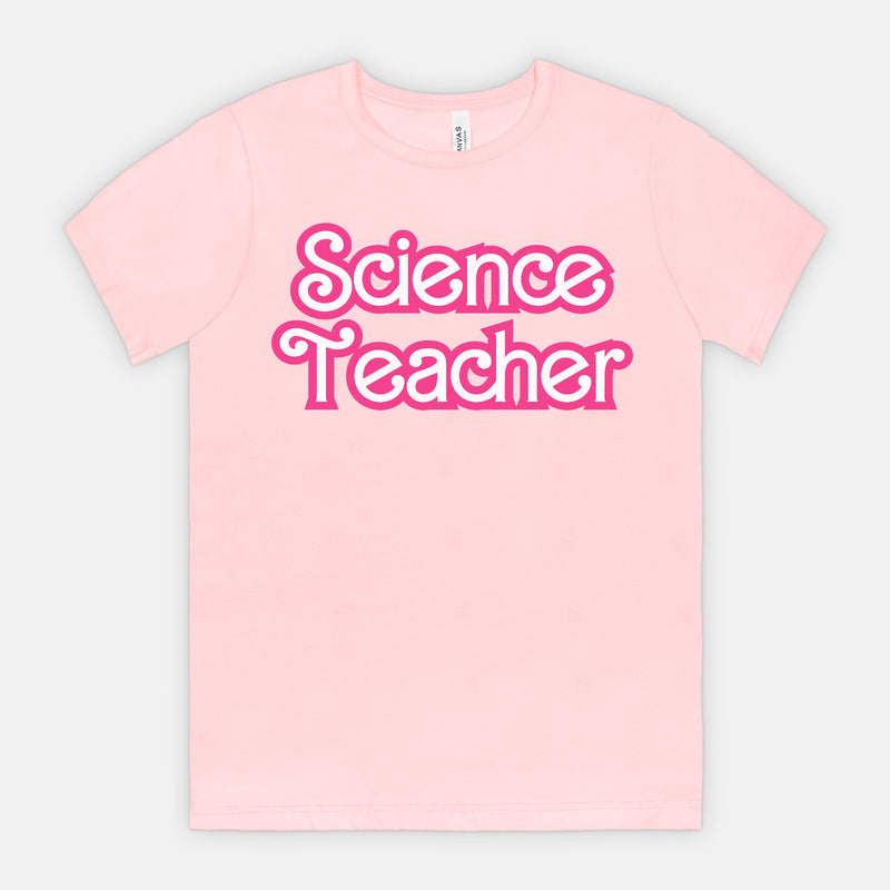 Science Teacher Retro Barb Tee