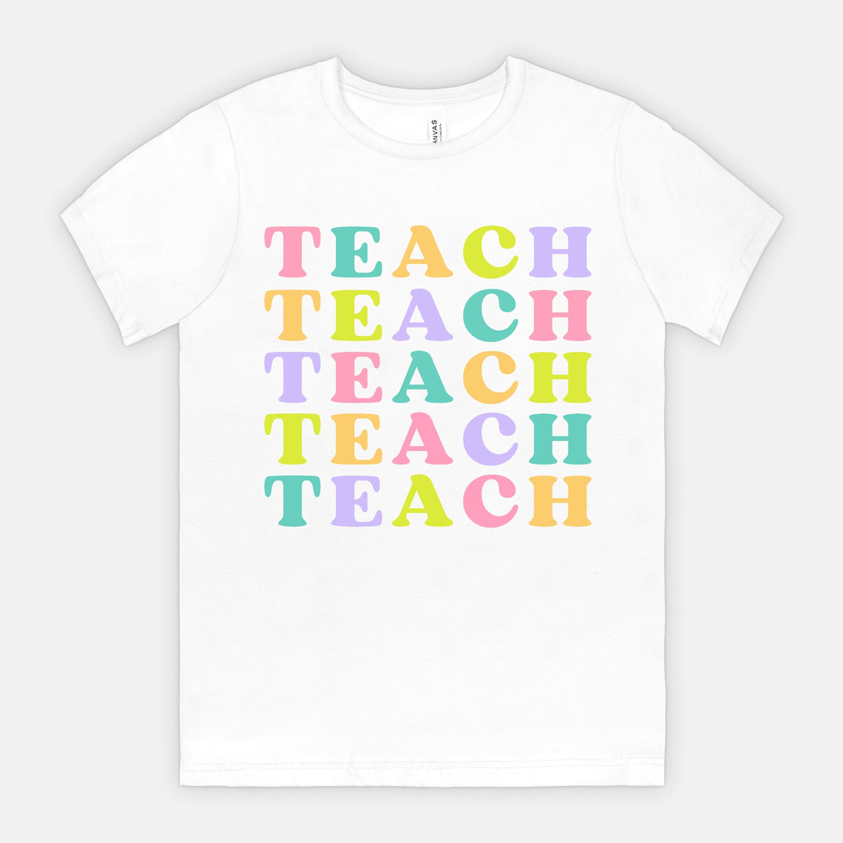 Teach Muted Rainbow Tee