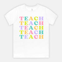 Teach Muted Rainbow Tee