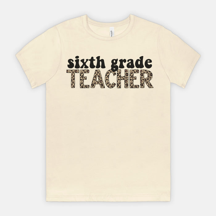 Sixth Grade Leopard Tee