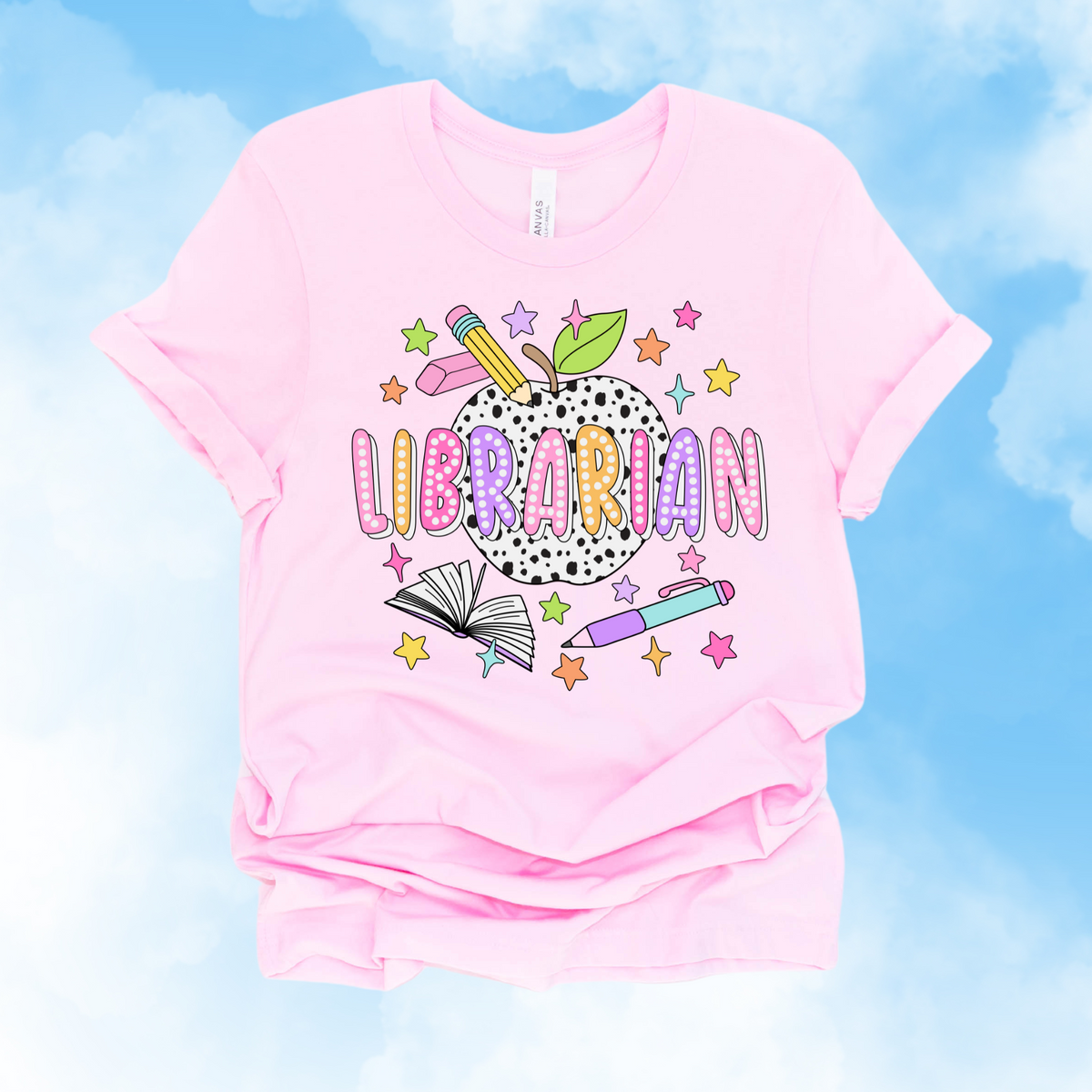 Bright + Spotty Librarian Tee