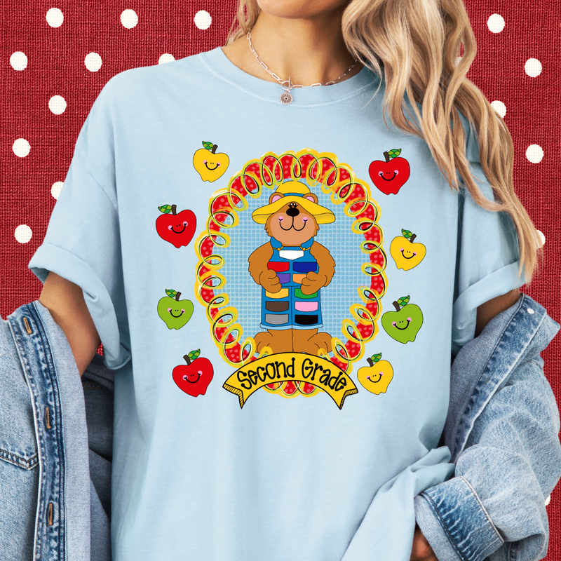 Beary Ready for Second Grade Tee
