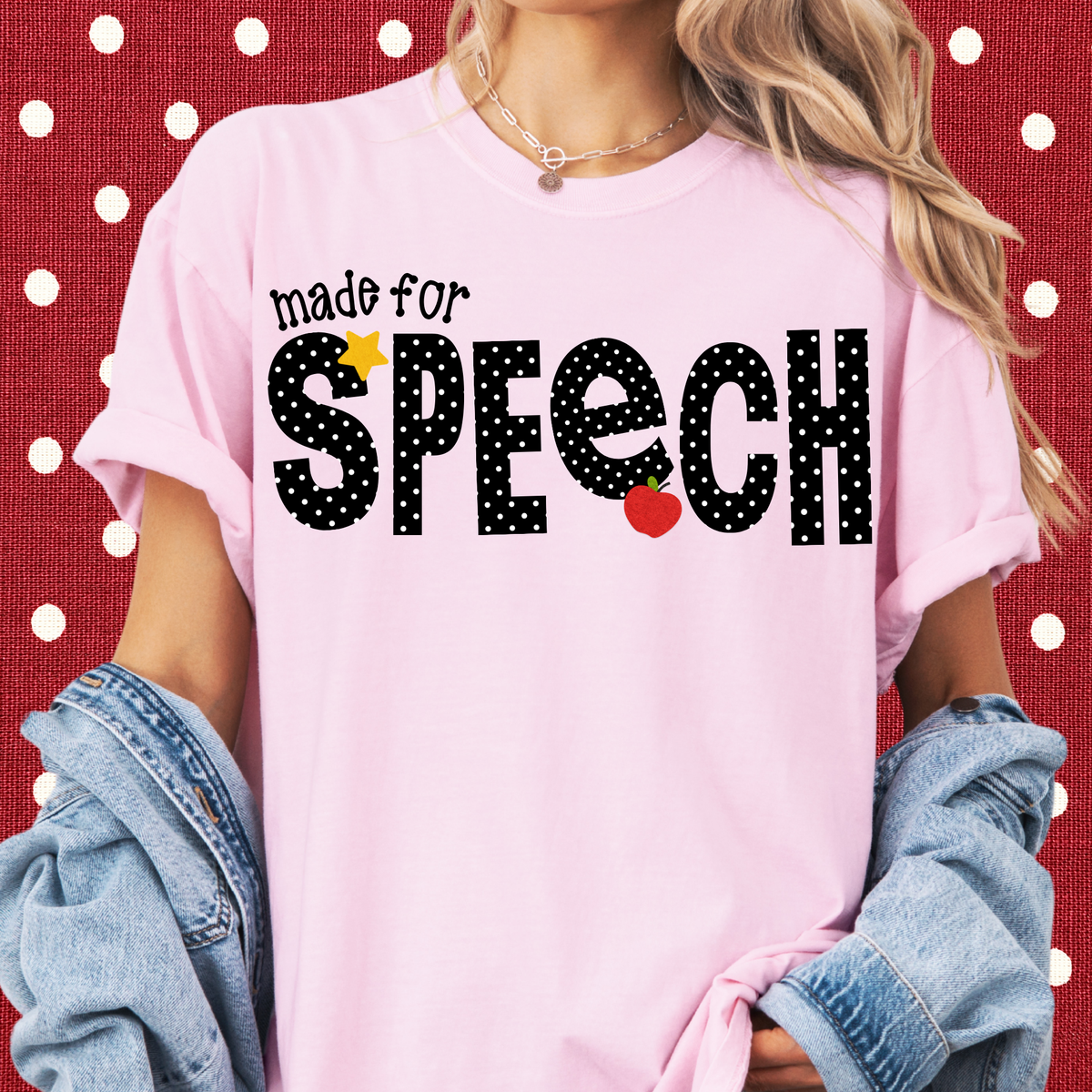 Dotted Made for Speech Tee