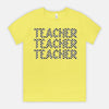 Checkered Teacher Repeat Tee
