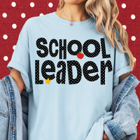 Dotted School Leader Tee