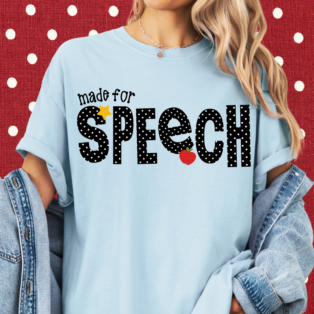 Dotted Made for Speech Tee