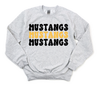 Mustangs on Repeat Crewneck Sweatshirt