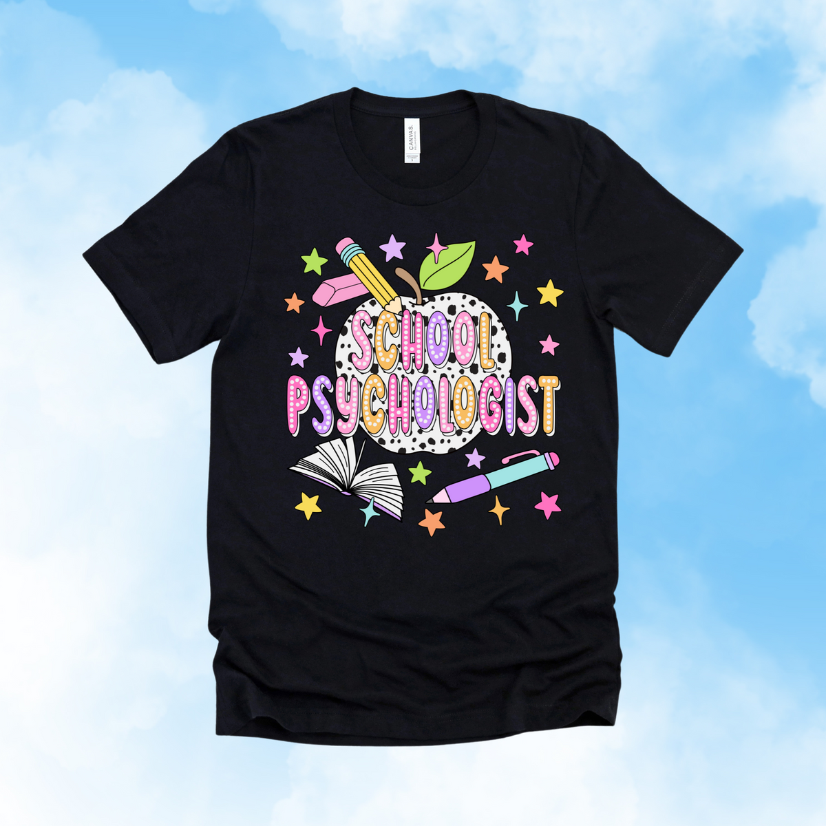 Bright + Spotty School Psychologist Tee