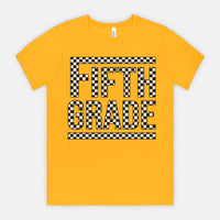 Fifth Grade Checked Out Tee