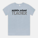 Checkered Middle School Tee