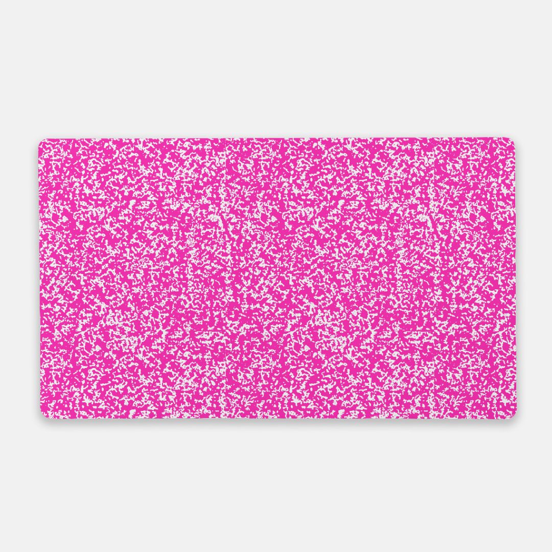 Classic Pink Composition Desk Mat