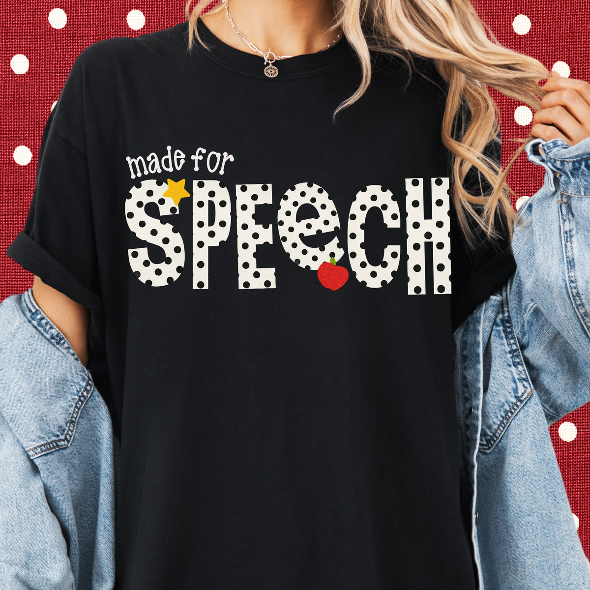 Dotted Made for Speech Tee