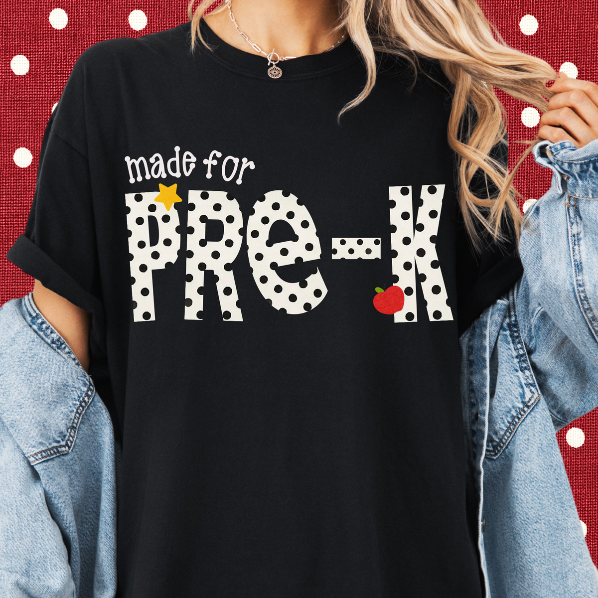 Dotted Made for Pre-K Tee