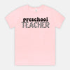 Checkered Preschool Teacher Tee