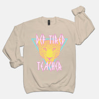 Def Tired Teacher Crewneck Sweatshirt