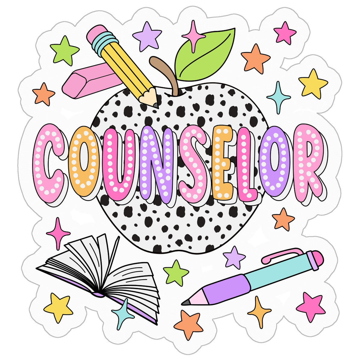 Bright + Spotty Counselor Sticker