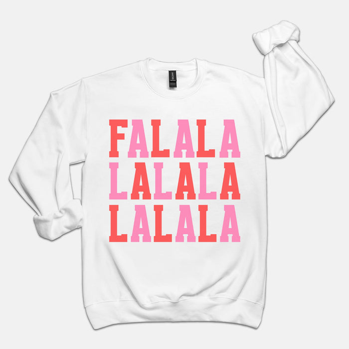 FaLaLa on Repeat Traditional Crewneck Sweatshirt