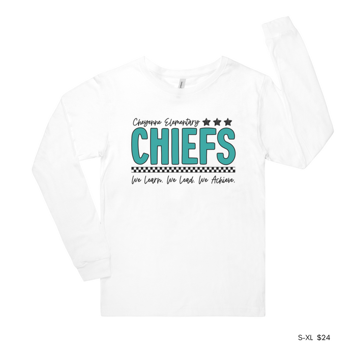 Cheyenne Chiefs Cursive Long Sleeve Tee