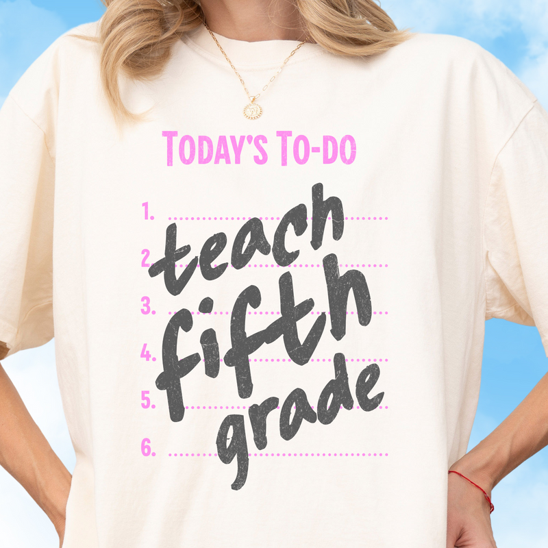 Teach Fifth Grade Tee