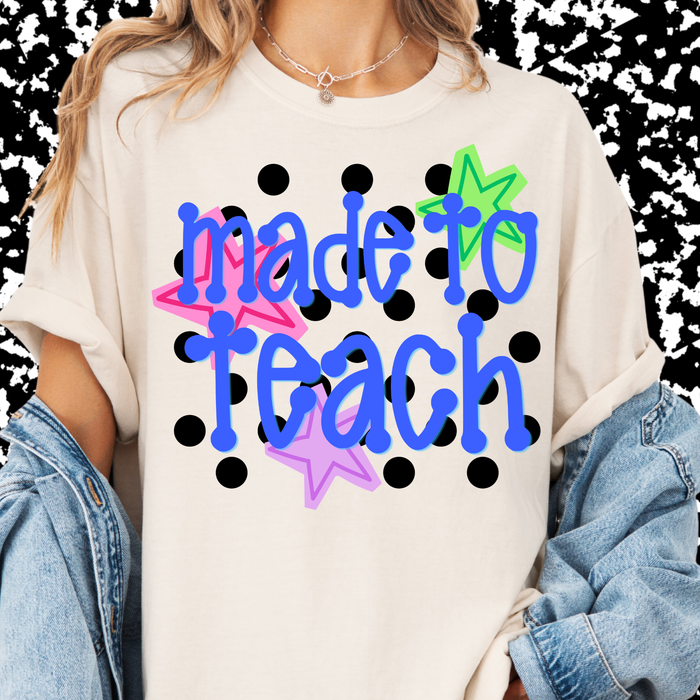 Spotted Made to Teach Tee