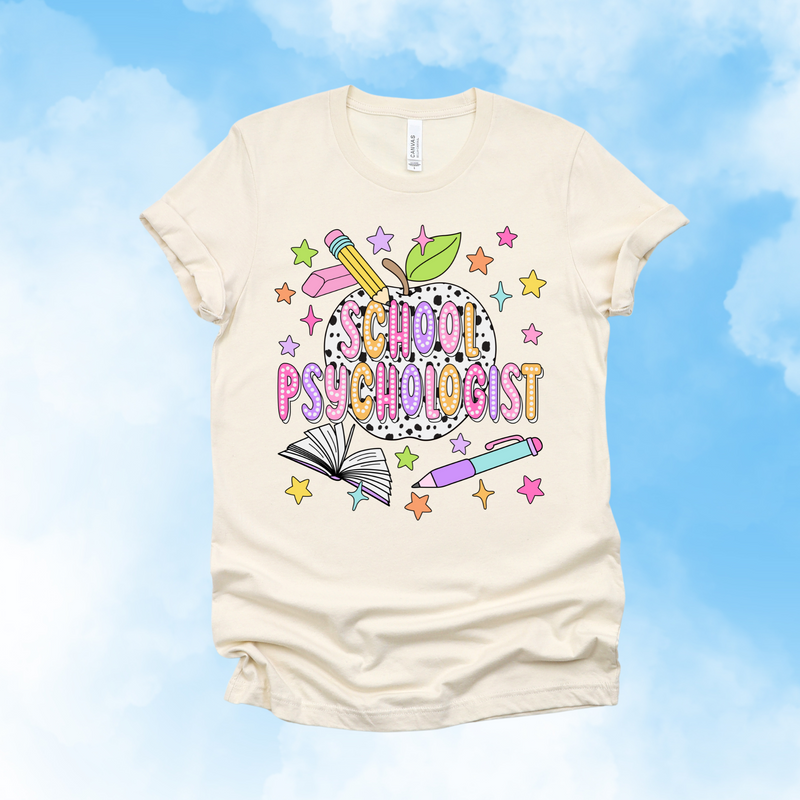 Bright + Spotty School Psychologist Tee