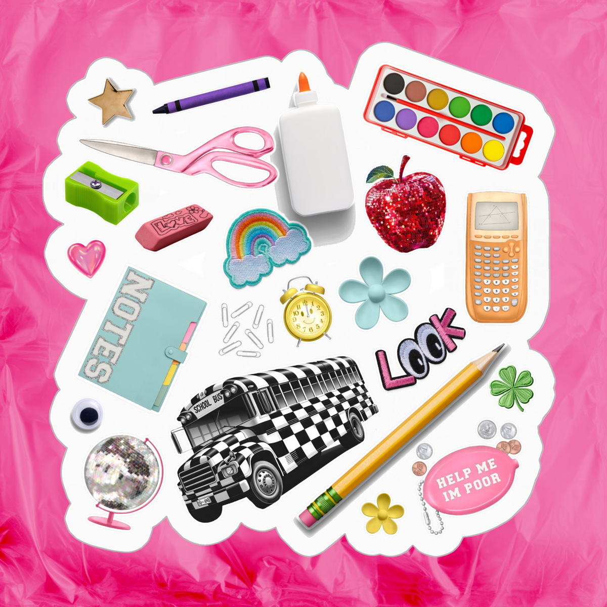 Teacher Collage Sticker