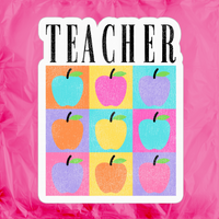 Teacher Colorblock Sticker