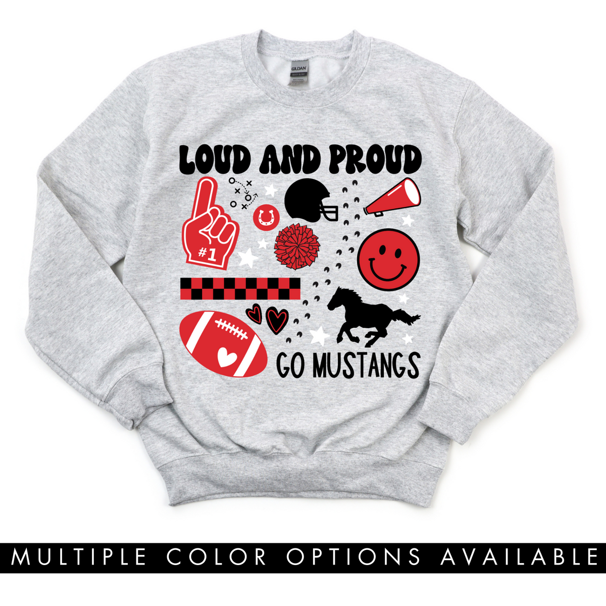 Mustang Loud+Proud Crewneck Sweatshirt