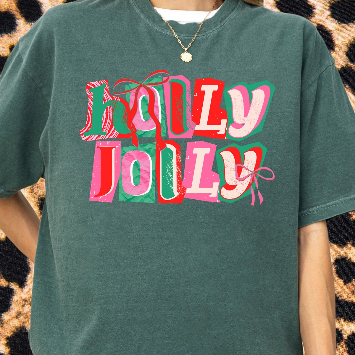 Holly Jolly Collage Tee