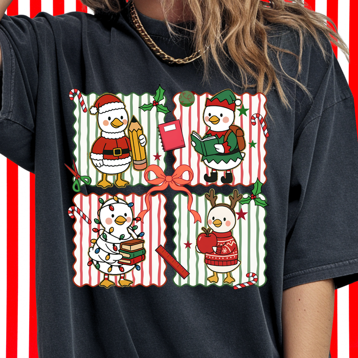 Teacher Goose Collage Tee