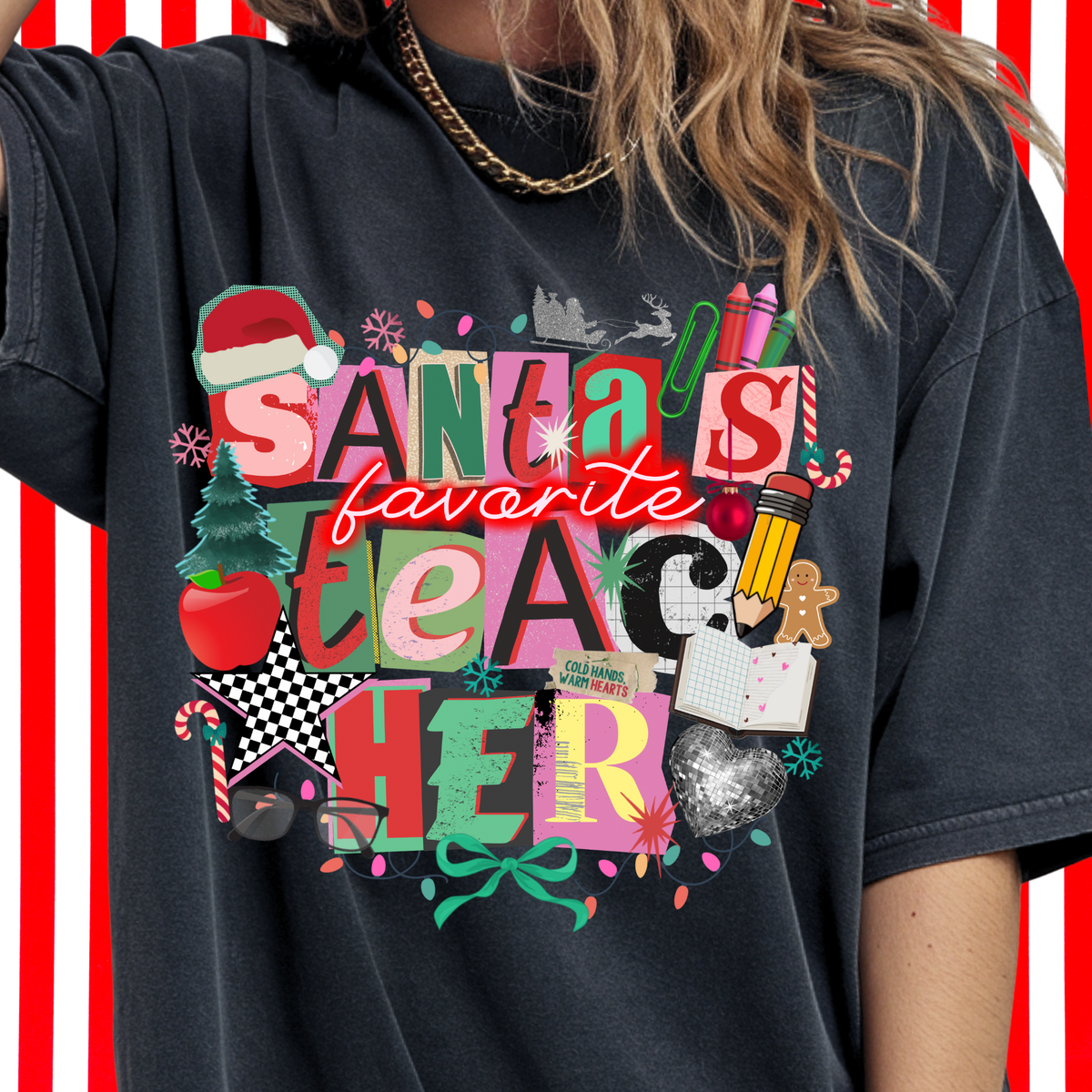 Santa's Favorite Collage Tee