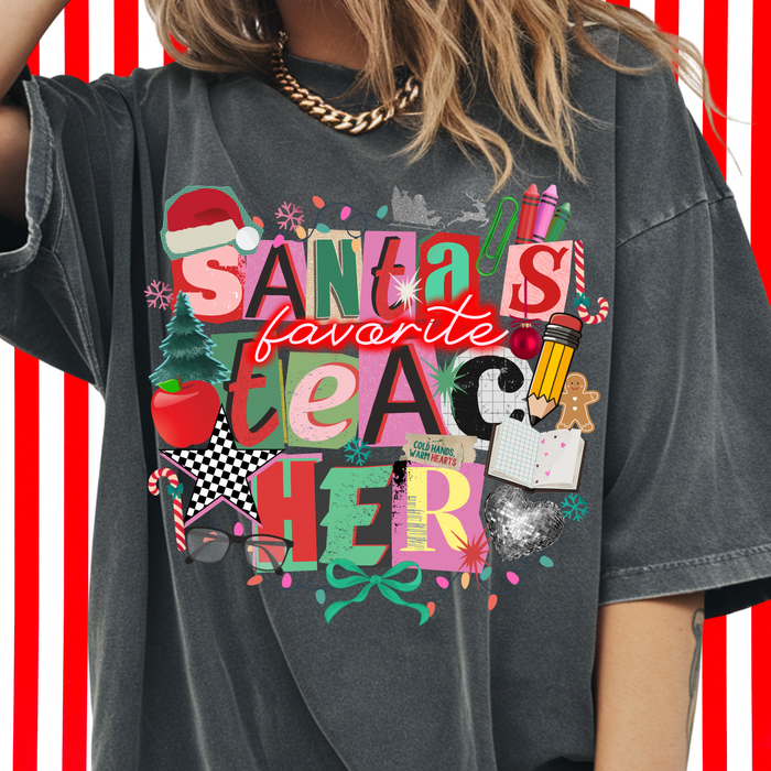 Santa's Favorite Collage Tee