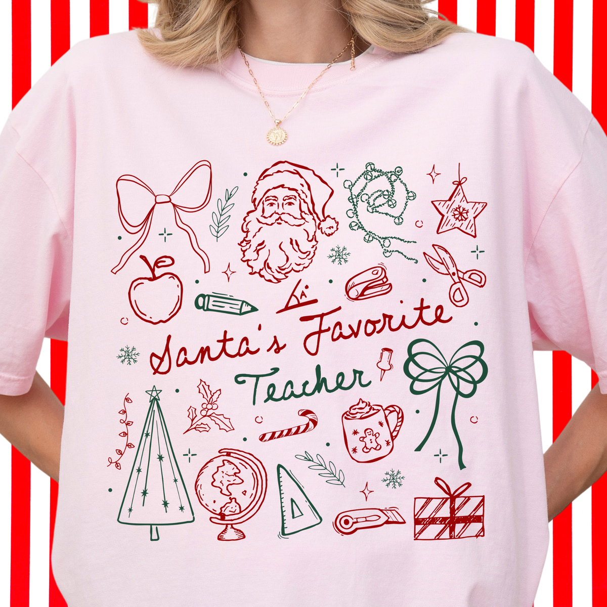Santa's Favorite Teacher Tee
